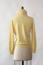 Butter Yellow Cashmere Turtleneck M/L