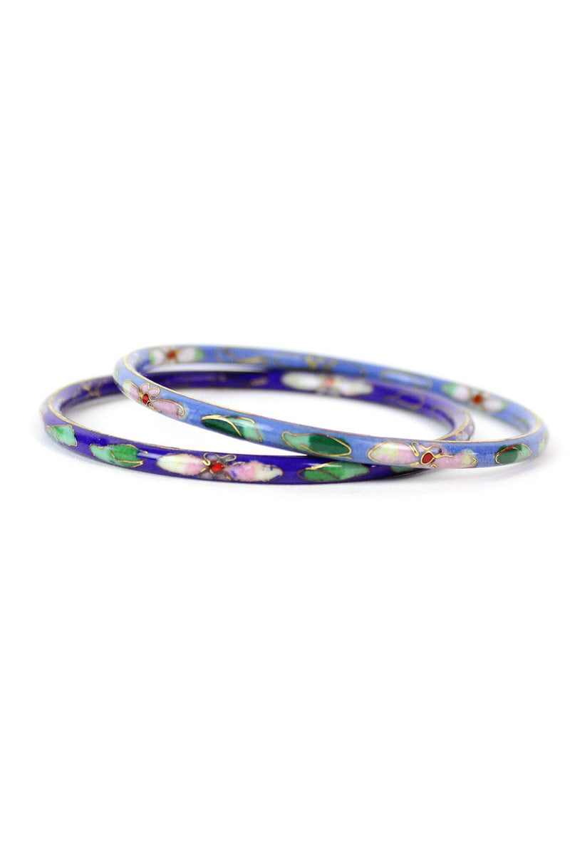 Azure Cloisonne Bracelet Set