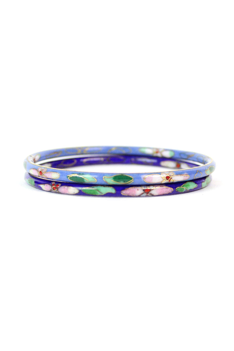Azure Cloisonne Bracelet Set