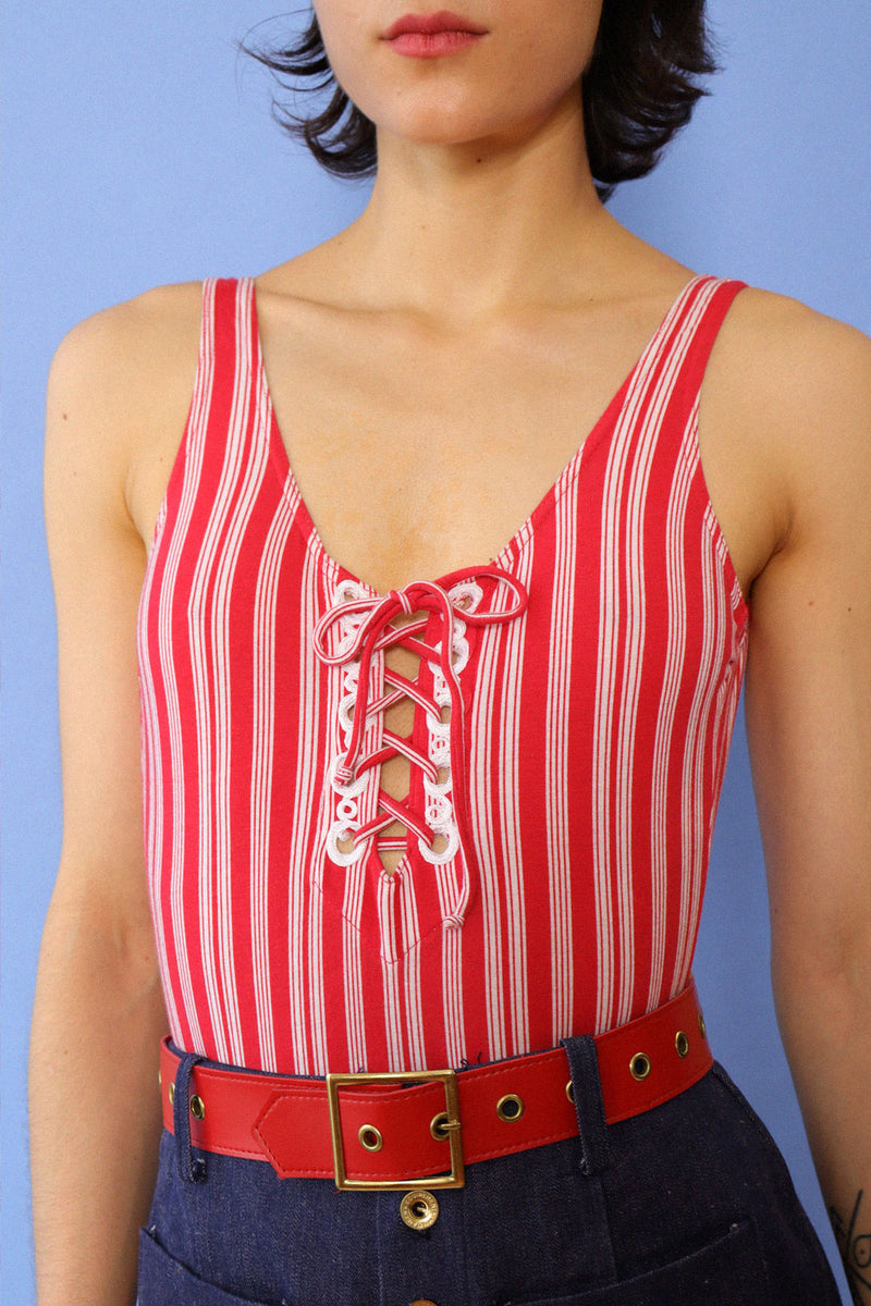 Italian Stripe Bodysuit XS/S