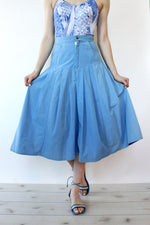 Sky Blue Flare Skirt S/M