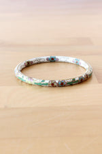 Milk Cloisonné Bangle
