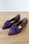Royale Purple Bow Slippers 8