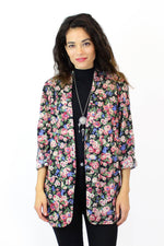 Drapey Floral Blazer M