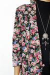 Drapey Floral Blazer M