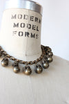 Brass Bauble Necklace