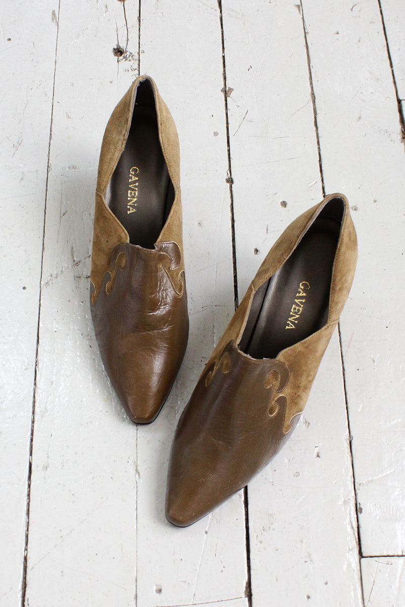 Olive Applique Heels 8 1/2 - 9
