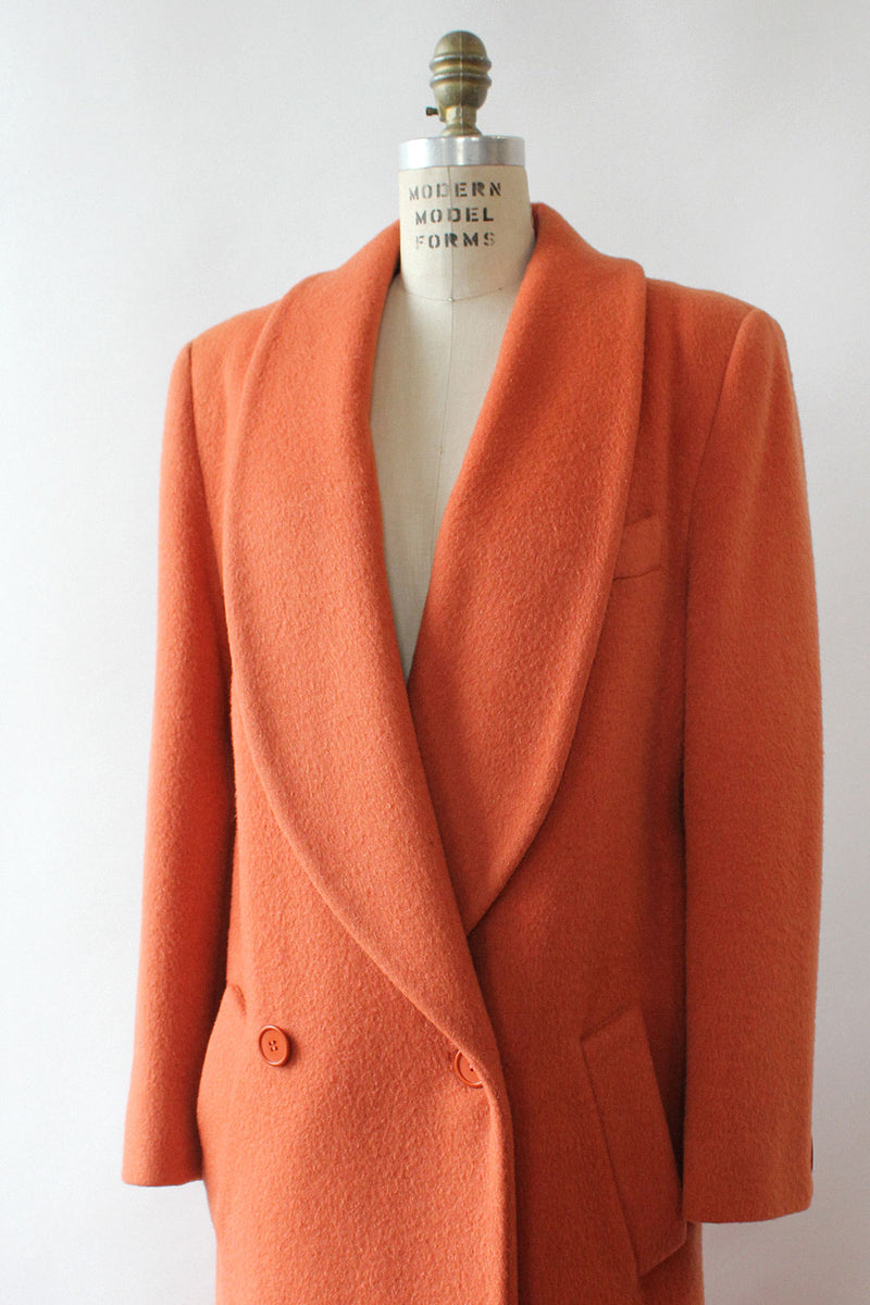 Burnt Orange Duster Coat M