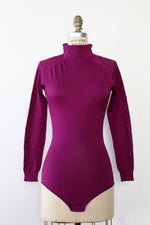 Royal Purple Pointelle Knit Bodysuit XS/S