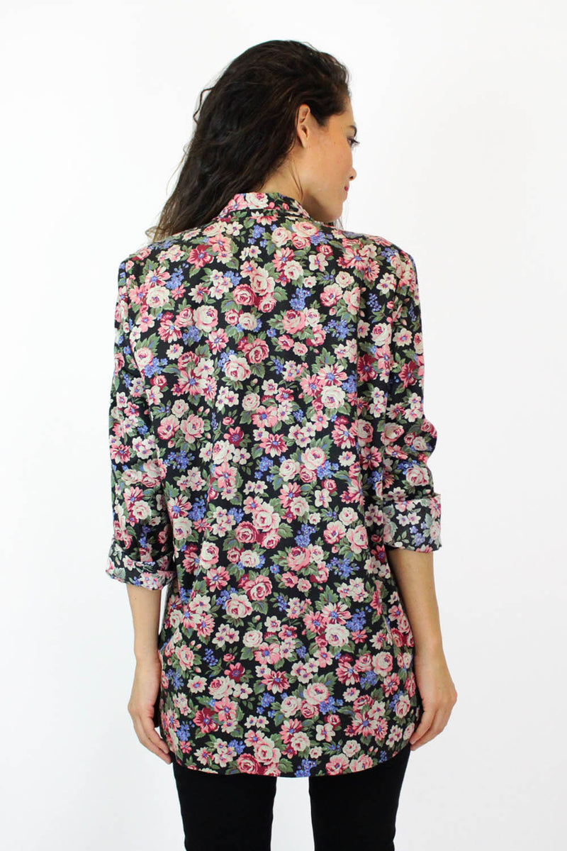 Drapey Floral Blazer M