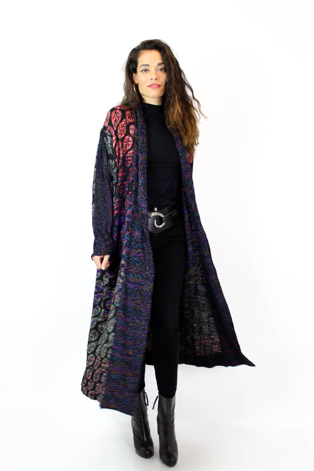 Jeweled Leaf Sweater Coat