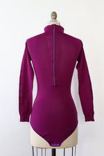 Royal Purple Pointelle Knit Bodysuit XS/S