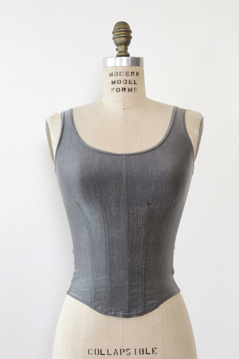 Gunmetal Bustier Tank XS