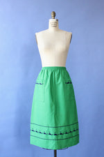 Whale Embroidered Skirt S/M