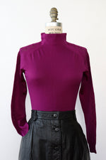 Royal Purple Pointelle Knit Bodysuit XS/S
