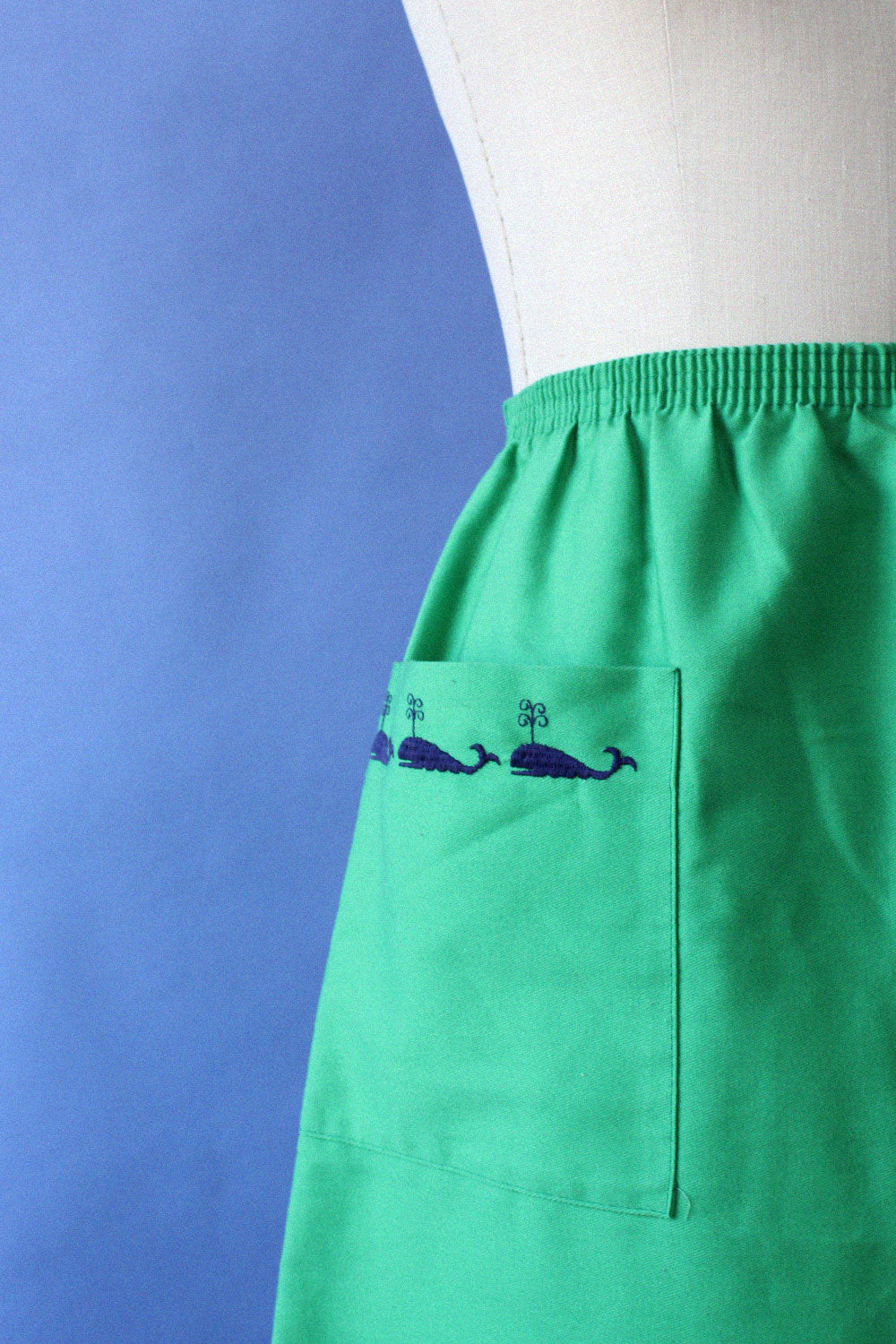 Whale Embroidered Skirt S/M