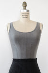 Gunmetal Bustier Tank XS