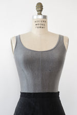 Gunmetal Bustier Tank XS