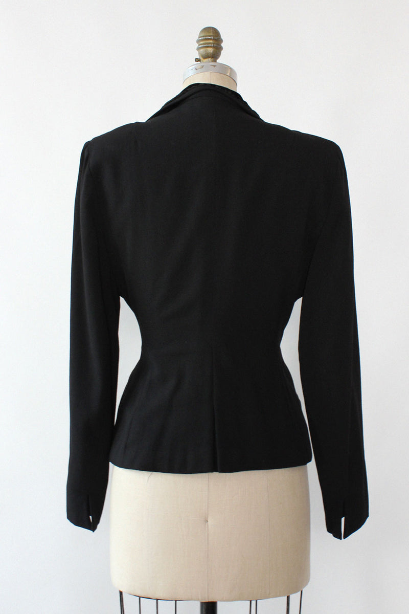 Swansdon Velvet Collar 40s Blazer M