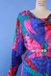 Flora Kung Vivid Silk Dress M