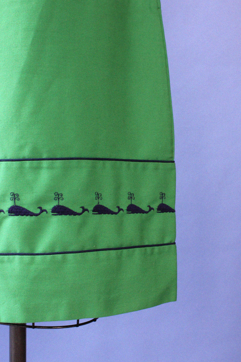 Whale Embroidered Skirt S/M
