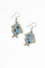 Alpaca Fish Mosaic Earrings