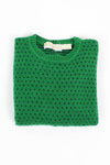 green polka dot sweater S/M