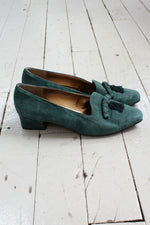 Green Tassel Loafers 8