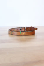 Ditsy Floral Thin Leather Belt