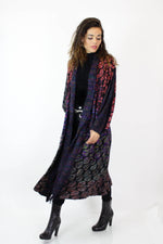 Jeweled Leaf Sweater Coat