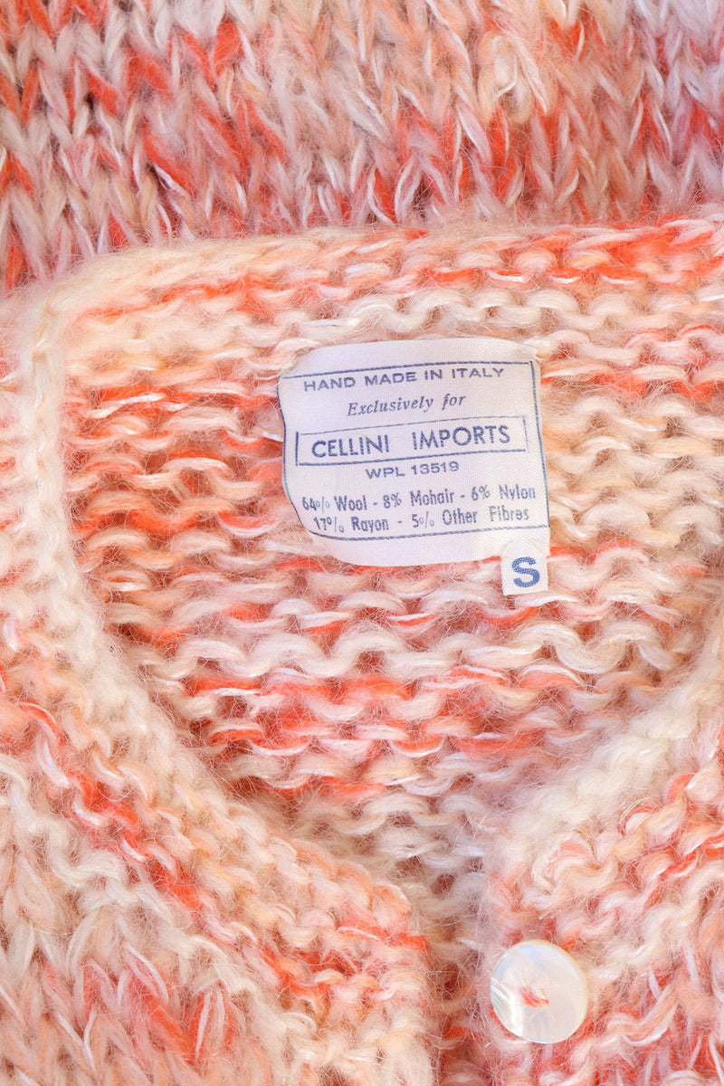 Cellini Italian Mohair Cardigan XS/S