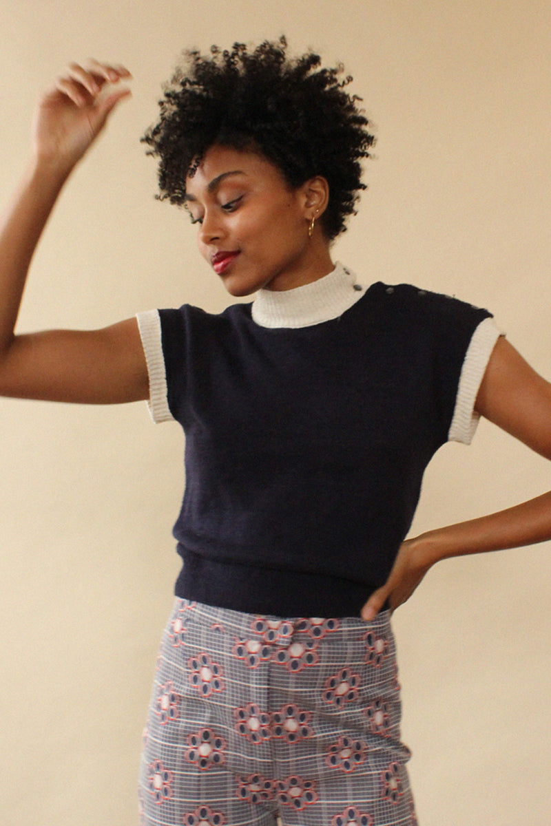 Admiral Silk Knit Top S/M