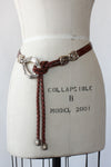 Braided Leather Sling Belt