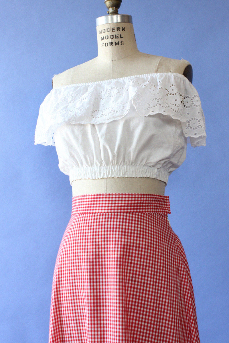 Apple Picking Maxi Skirt M