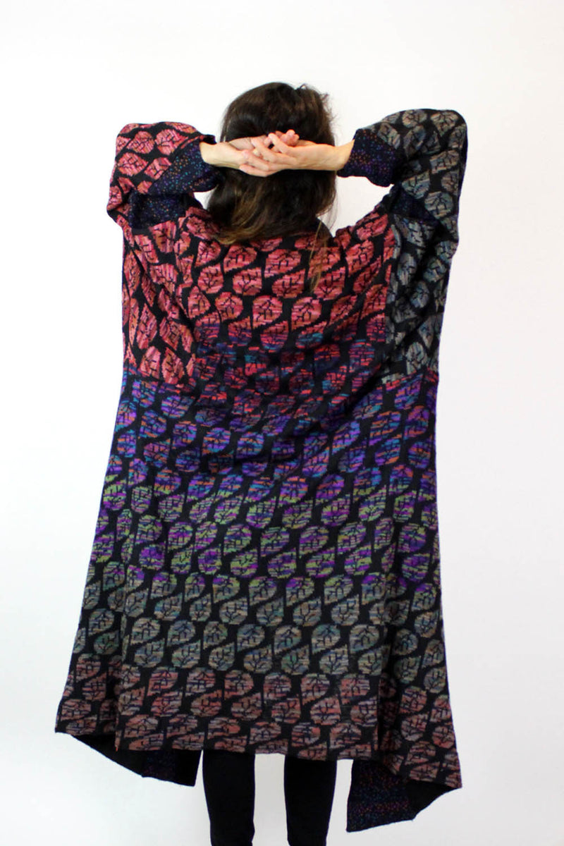 Jeweled Leaf Sweater Coat