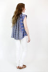 Swinging Metallic Gauze Indian Blouse