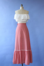Apple Picking Maxi Skirt M