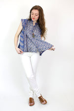 Swinging Metallic Gauze Indian Blouse