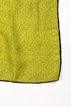 Chartreuse ABC Silk Scarf