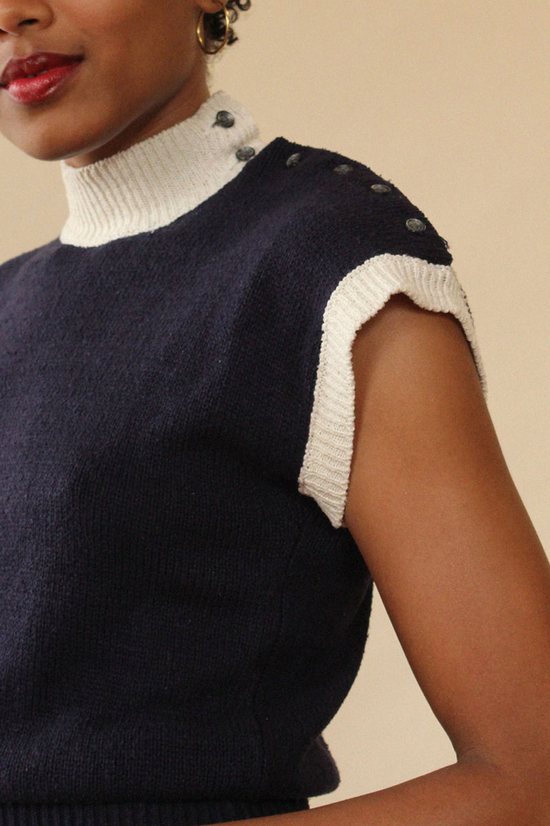 Admiral Silk Knit Top S/M