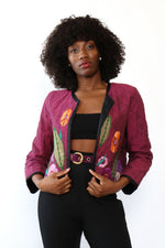 Girasol Embroidered Crop Jacket S/M