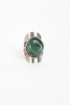green boho ring
