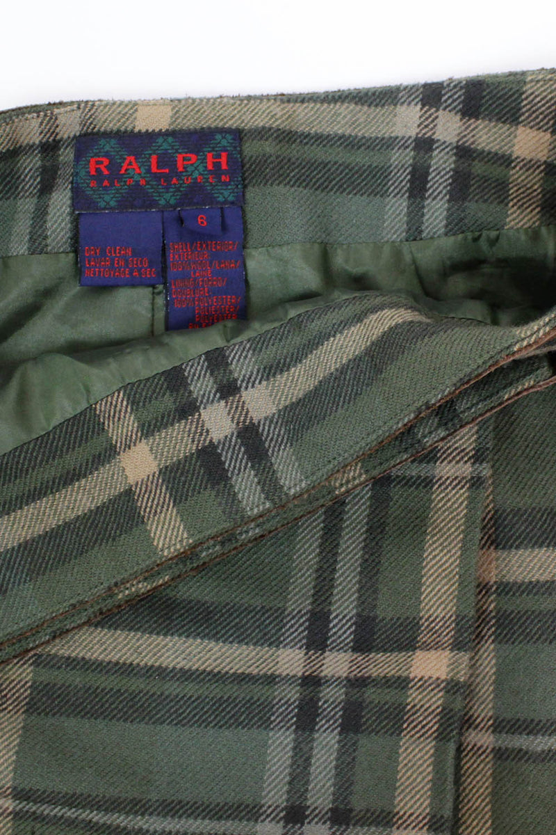 Ralph Lauren kiltie wrap skirt M