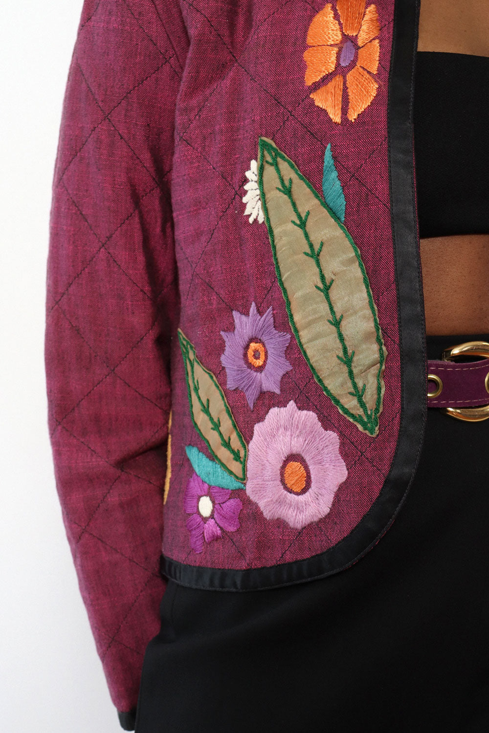 Girasol Embroidered Crop Jacket S/M