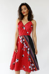 Deux Red Tropical Dress M