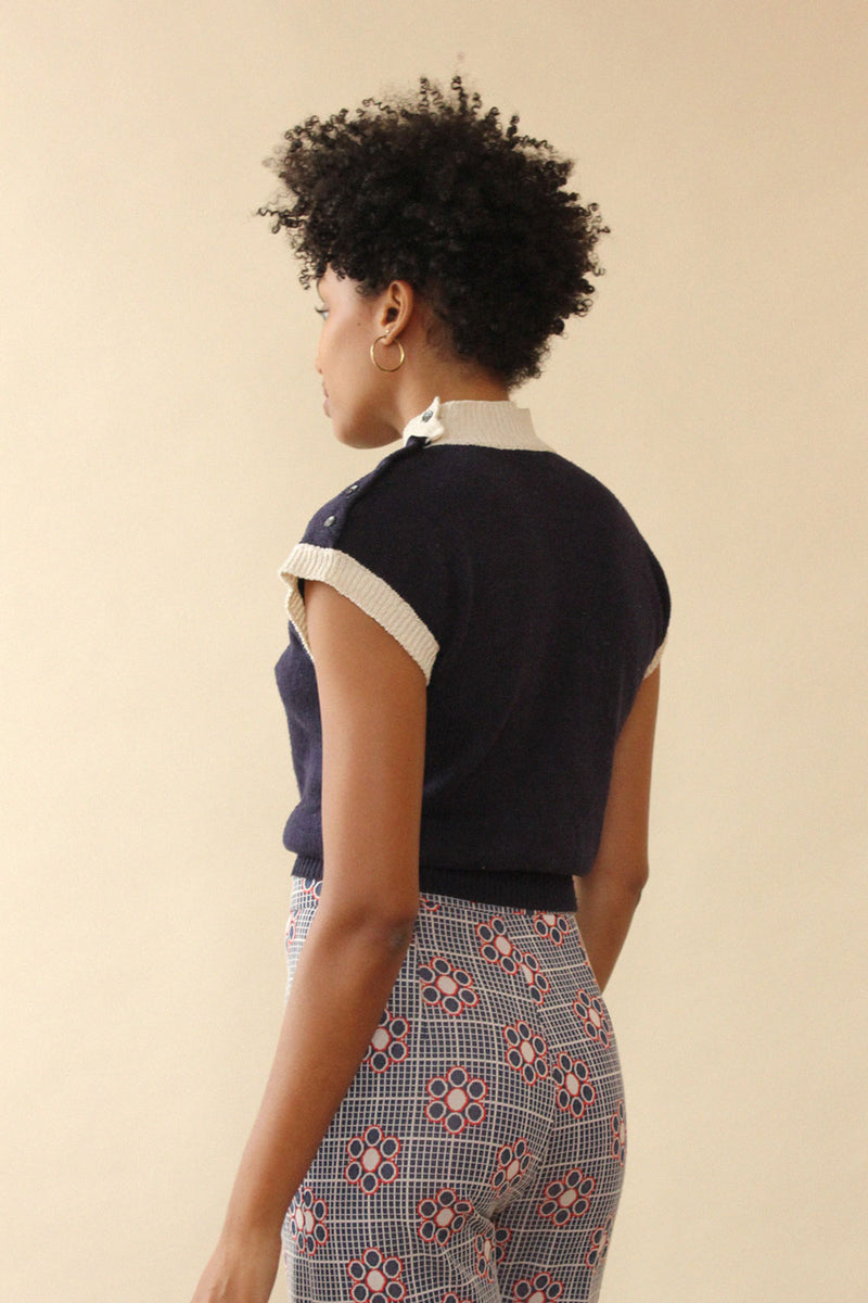 Admiral Silk Knit Top S/M