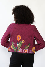 Girasol Embroidered Crop Jacket S/M