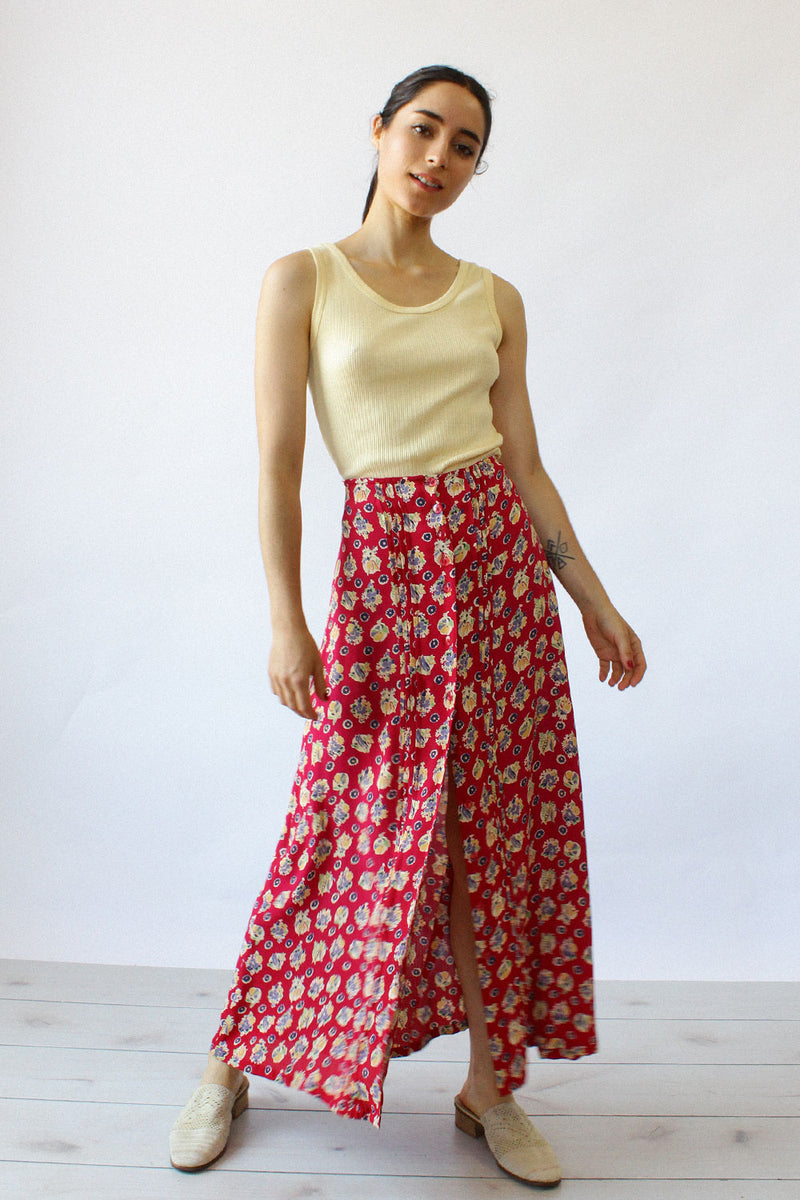April Floral Veggie Skirt S/M