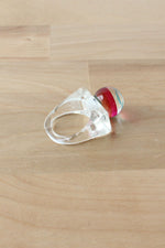 Lucite Striped Ring