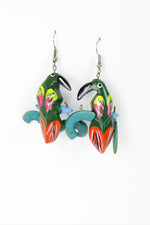 Perched Parrot Earrings